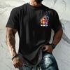Men's Retro Hawaiian Texture Print Short Sleeve T Shirt Loose Fit Casual Summer Daily Wear Top Soft Fabric Breathable Design