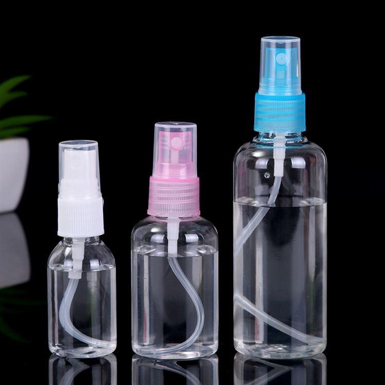 Kosmetická lahvička s rozprašovačem, průhledná 30ml lahvička s rozprašovačem/malá konvička na zalévání/kosmetická podlahvička/50ml cestovní lahvička s rozprašovačem