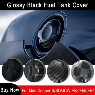 Tampa de tanque de combustível preta estilo Ray de plástico totalmente nova para MINI Cooper S F55 F56 F57 2.0T (1 PÇS/CONJUNTO) Acessórios para estilo de carro