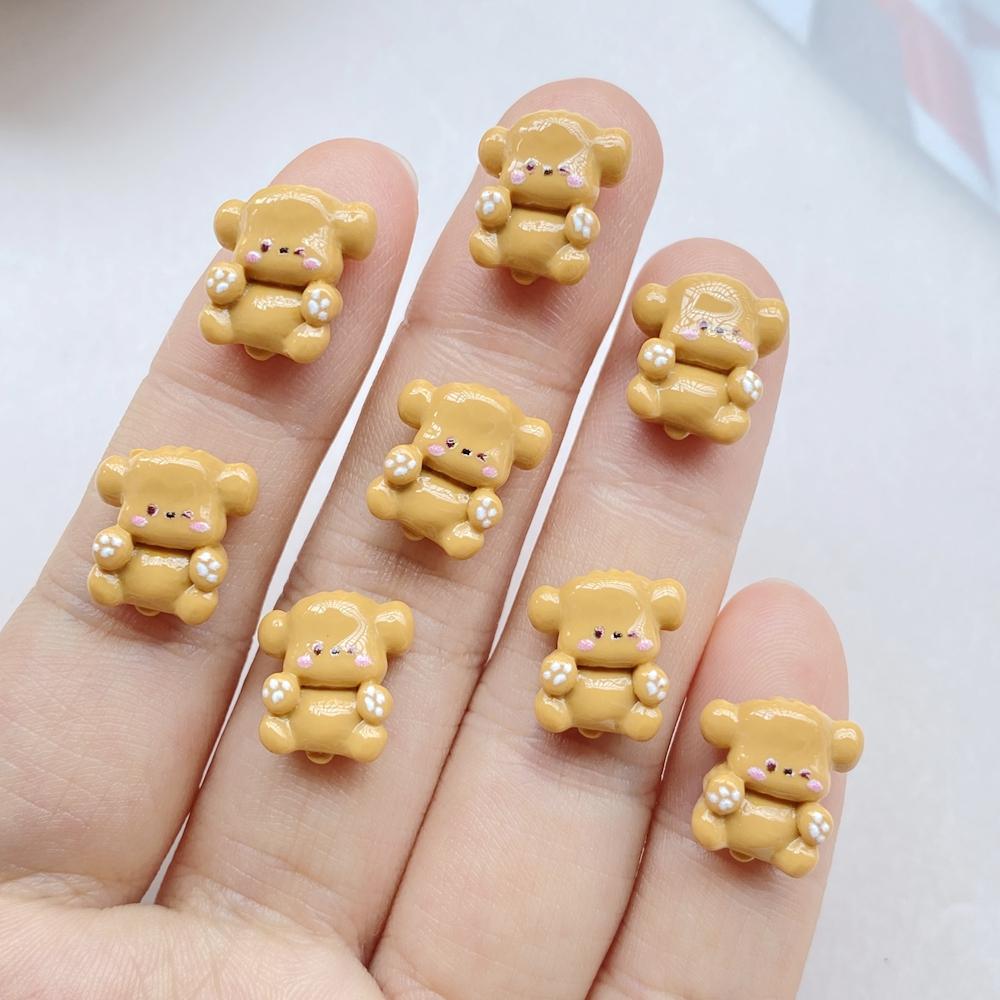 20Pcs New Cute Resin Cartoon Rabbit, Panda, Dog, Dinosaur Flat Back Scrapbooking DIY Jewelry Craft Decoration Accessories