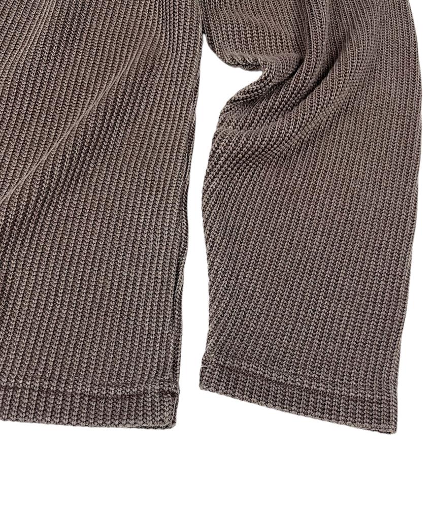 SK8ER ROCK Classic Cross Pigment Oversized Knit ((Brown))