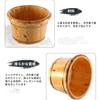 Deronder Cedar Footbath Barrel, Bath Footbath Barrel, 26/30/40cm Tall, Wooden Barrel with High Round Rim, Footbath Basin, Home Bath Barrel, Thick Foot