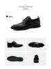 Men's English Style Pointed Toe Leather Shoes - Autumn/Winter Fashion, Soft Sole, Genuine Leather, Business Formal & Trendy.