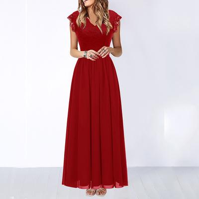Γυναικείο φόρεμα πάρτι με δαντέλα Chiffon Ball Gown