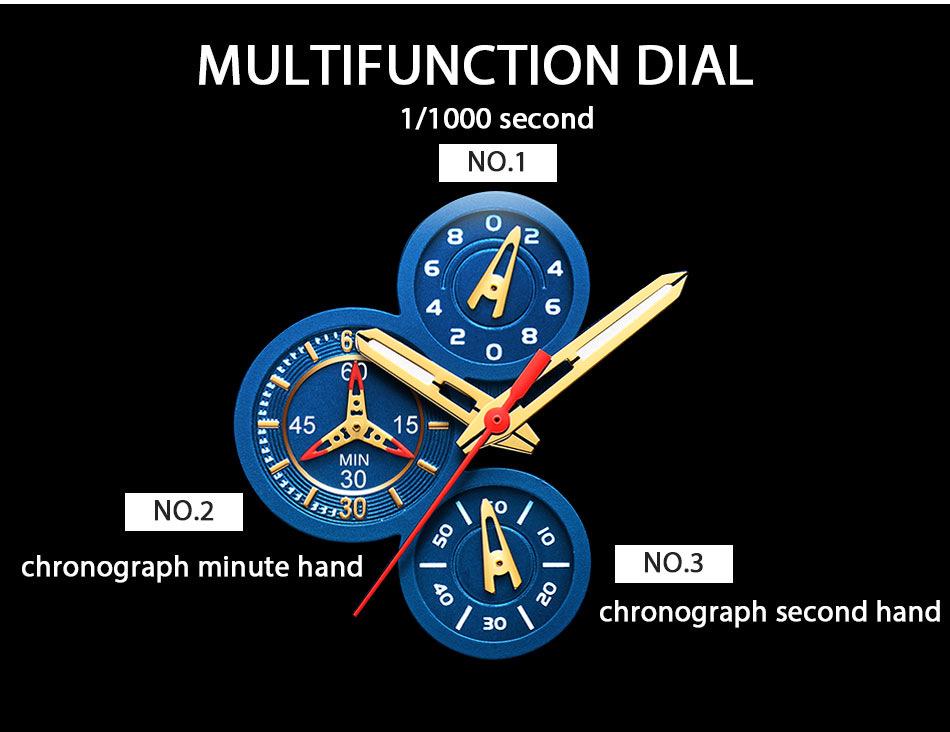 LIGE Multi-function Waterproof Sports Watch