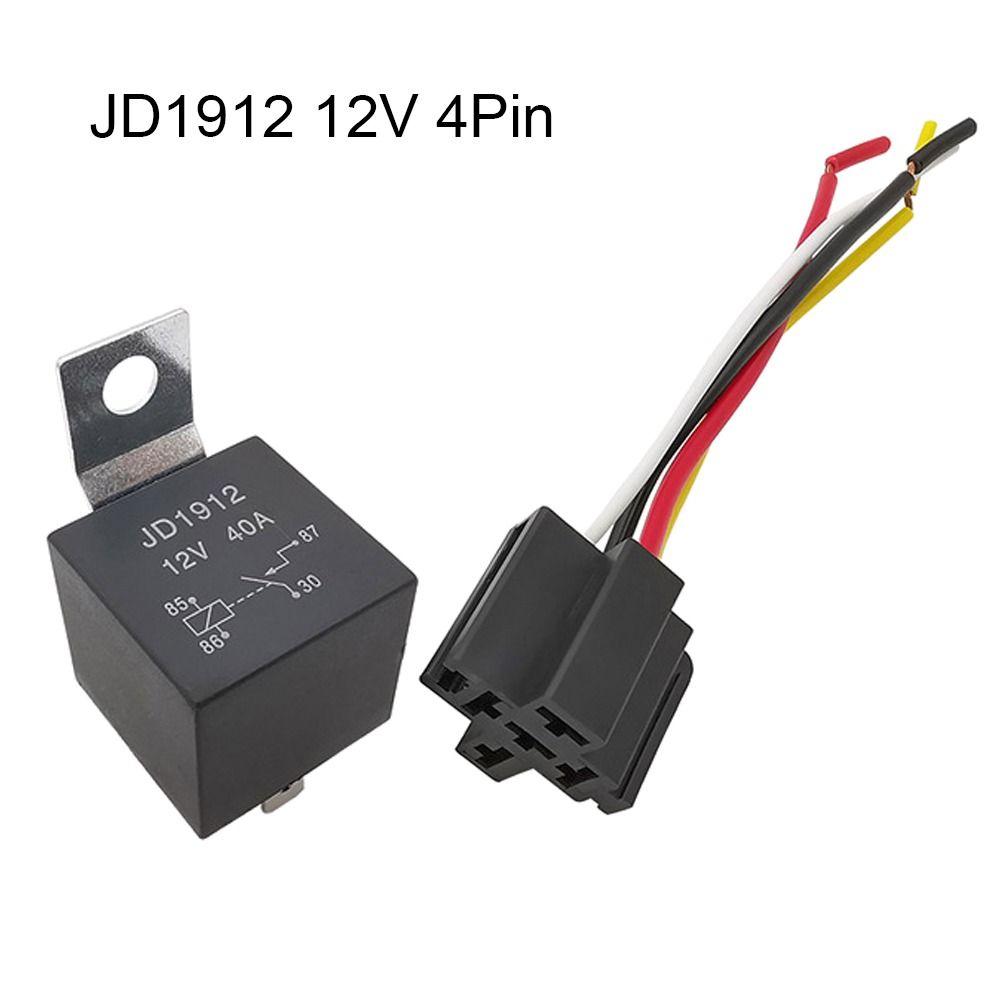 JD1912 JD1914 JD2912 JD2914 Power Switch 12V 24V 40A Automotive Relay 4Pin 5Pin 4P 5P Car Relay