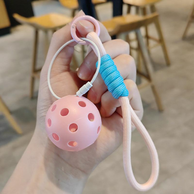 Cultural Creative Pickleball Keychain Ornament - Mini Pendant New Year Gift