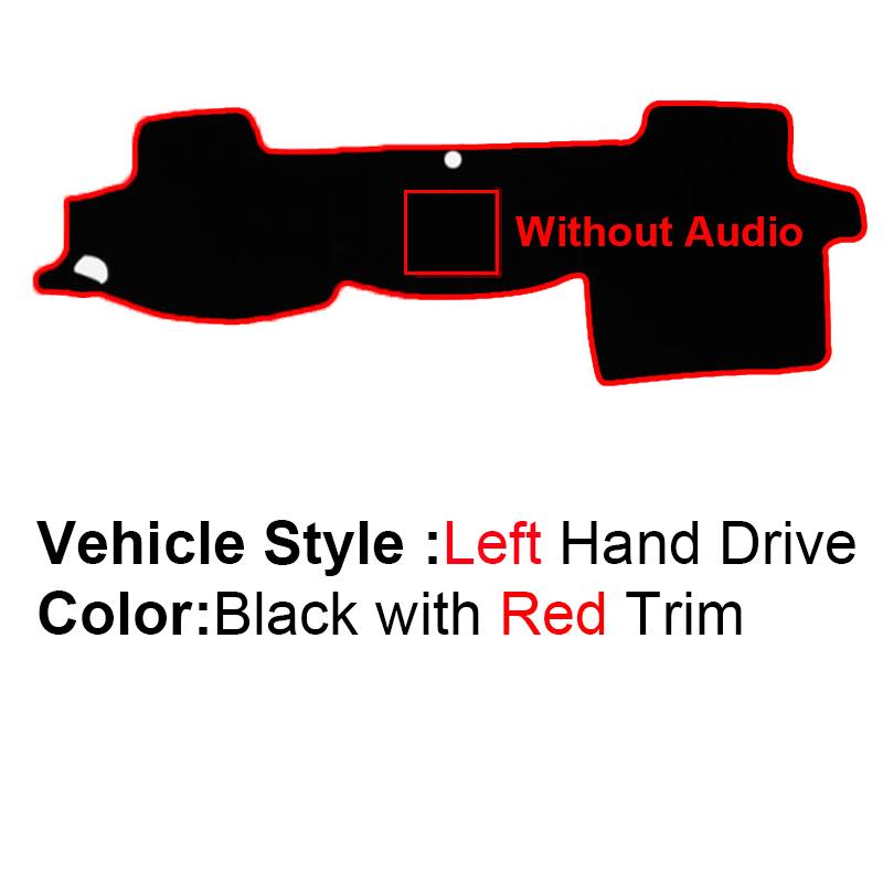 2 Layer Car Dashboard Cover Carpet For Toyota Land Cruiser 200 J200 2008 - LHD RHD Rug Pad Carpet Dashmat Protector