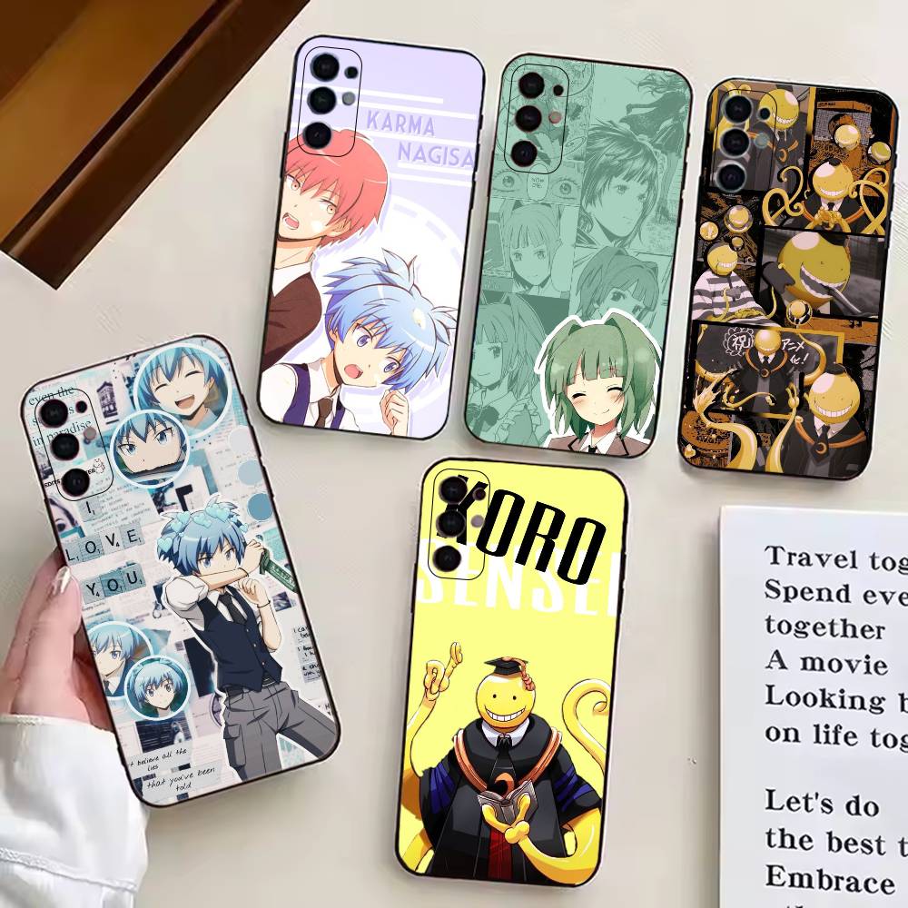 Anime Assassination C-Classroom Phone Case For Samsung S25,S24,S21,S22,S23,S30,Ultra,S20,Plus,Fe,Soft Silicone Black Cover