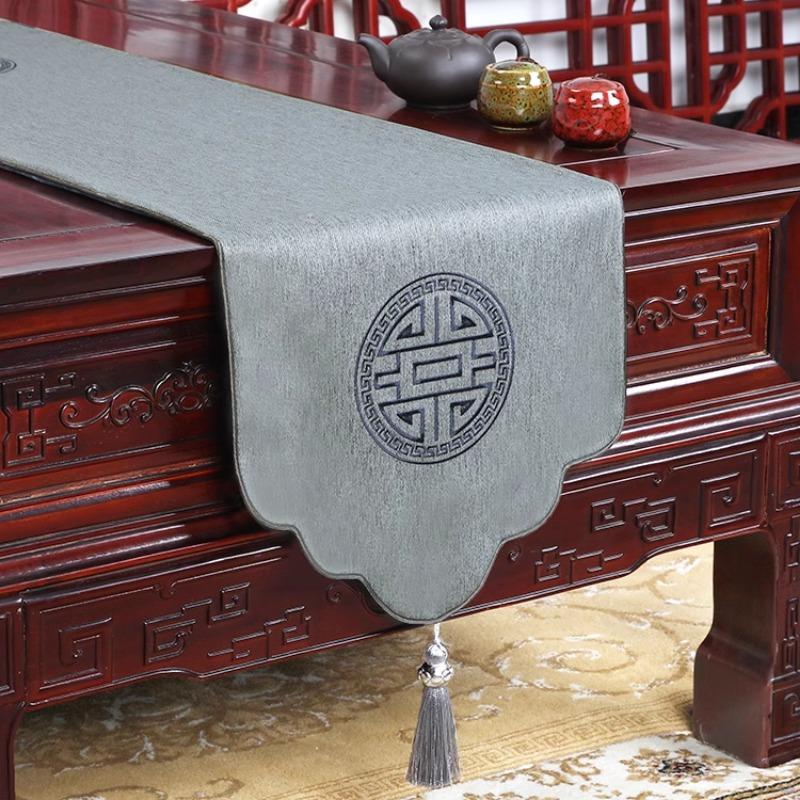 Proud Rose Novo Estilo Chinês Sala de Estar Simples Caminho de Mesa Mesa de Chá Bandeira Cobertura de Armário de TV Toalha de Mesa Decorações de Casamento