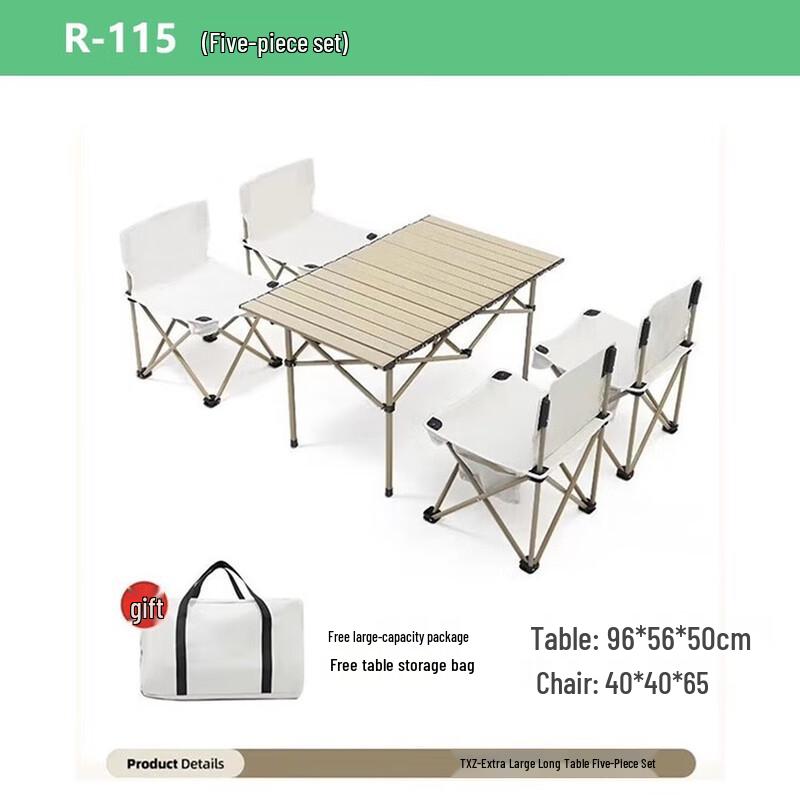 Airedi Outdoor Folding Picnic Table and Chair Set