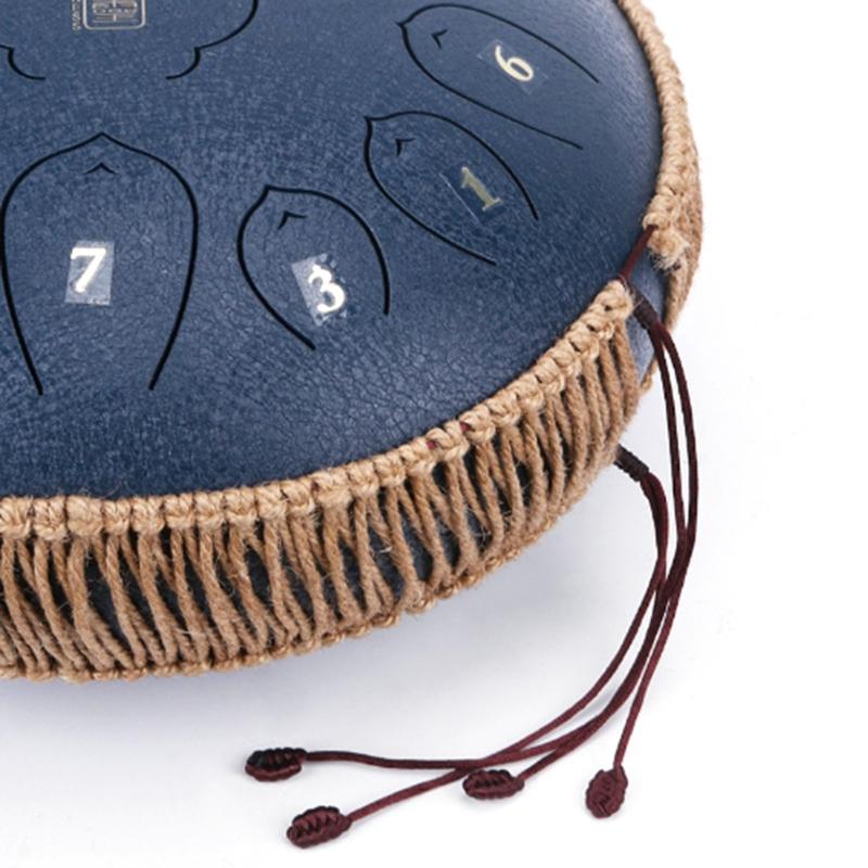 Tongue Drum Wrapped Braided Rope Percussion Hand Pan Drum Handwoven Rope Ethereal Drum Accessories
