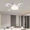 Ceiling Fan Light with 3 Color Temperature Adjustable Brightness LED Bulb Quiet Fan Combo Low-noise Operation Fan Light Fixture