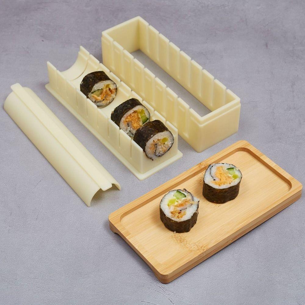 Round Square Heart Sushi Maker Kit Anti-stick Sushi Making Tools  Kitchen Accessories