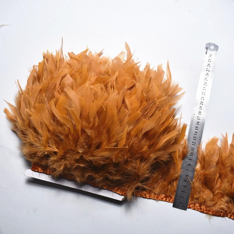 10Meters/Lot Turkey Feather Fringe Trim 4-6Inch Marabou Feathers Trimming Skirt Dress Trims Ribbon Feathers For Crafts