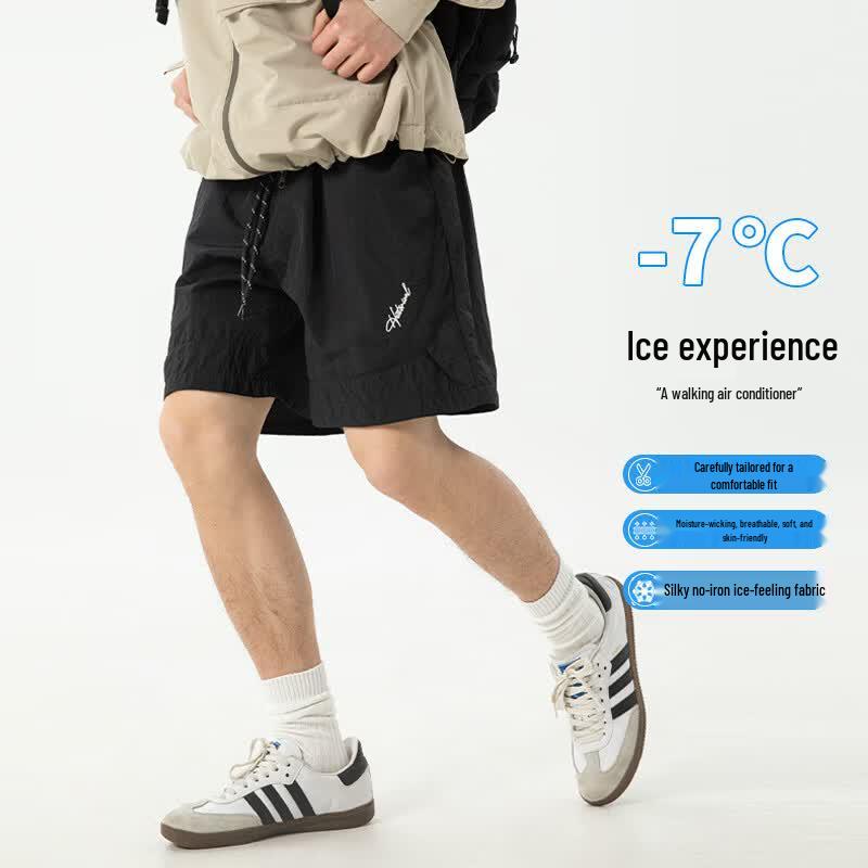 MEDE Men s Outdoor Ice Silk Breathable Quick-Dry Loose Casual Shorts XL