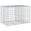 Gabion with Lid 150 X 100 X 100 Cm Galvanized Iron