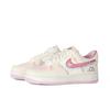 Nike Air Force 1 Slip Resistant Abrasion Resistant Low top Skateboard Shoes Women's Beige Pink HV5992-111(Team186-)