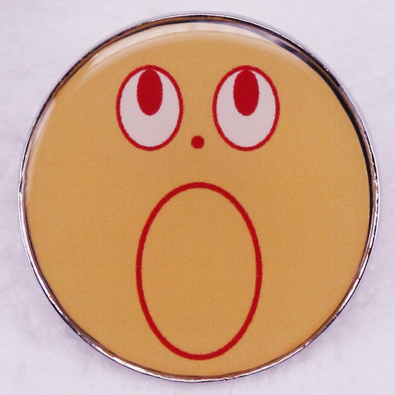

Surprised Emoji Badge Brooch