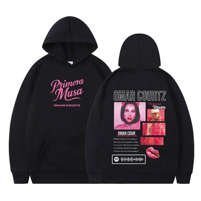 Raper Omar Courtz Primera Musa 2025 Bluza z grafiką Męska Damska Hip-hop Pulower Komfort Streetwear Codzienna Estetyka Bluzy