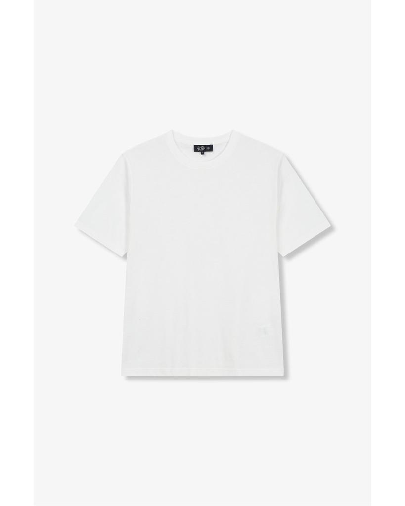 MAN ON THE BOON Soft Essential Crew Neck T-Shirt_White 4714112003