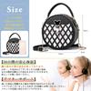 NICOLE & DORIS Women's Mini Shoulder Bag, Round Crossbody Bag, Small, Lightweight, Waterproof, Leather, 2-Way, Cute, Popular, Stylish, Off-White