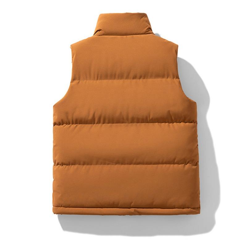 Men S Thick Stand Collar Sleeveless Winter Casual Waistcoat