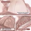 French U‑Shape Beautiful Back Lace Lingerie Set,Wire‑Free Thin Triangle Cup Sexy Bra Set for Women