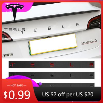 Samolepka na auto 2025 Nová 3D ABS Znak na auto Písmena Tesla Přední kapota Zadní víko kufru Samolepky odznak nálepka Pro Model 3 Model