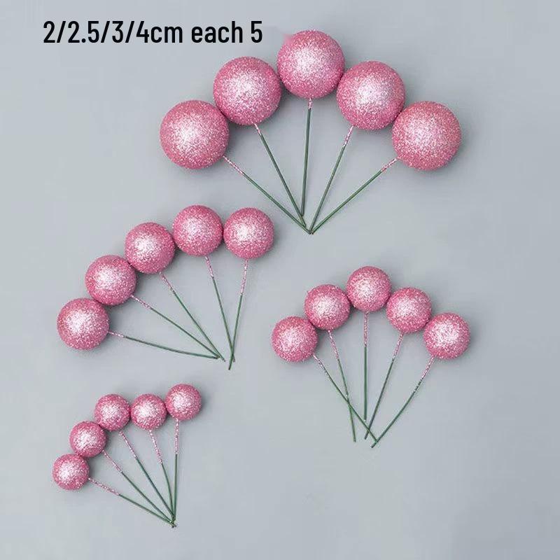 Christmas Multi-Color Decorative Ball Set - 20-Piece Pack with Gold, Silver, Foam, and Iridescent Balls