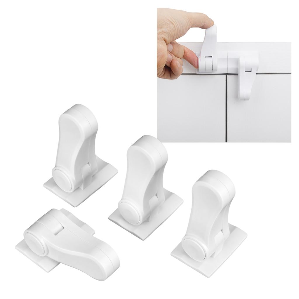 4Pcs Door Handle Child Safety Lock Baby Protector for Cabinet Wardrobe Drawer Window