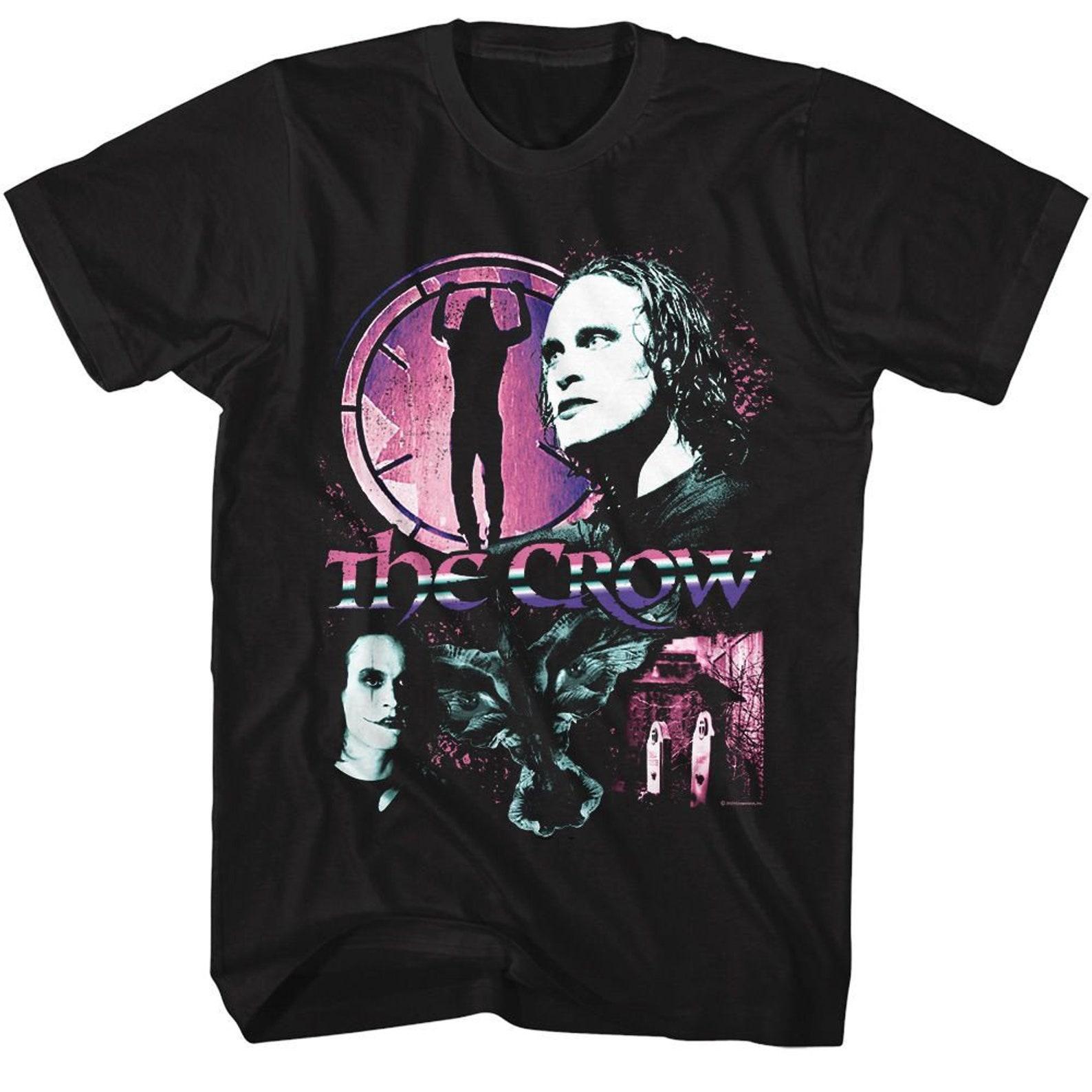 The Crow Gradient Collage Black Adult T-Shirt S