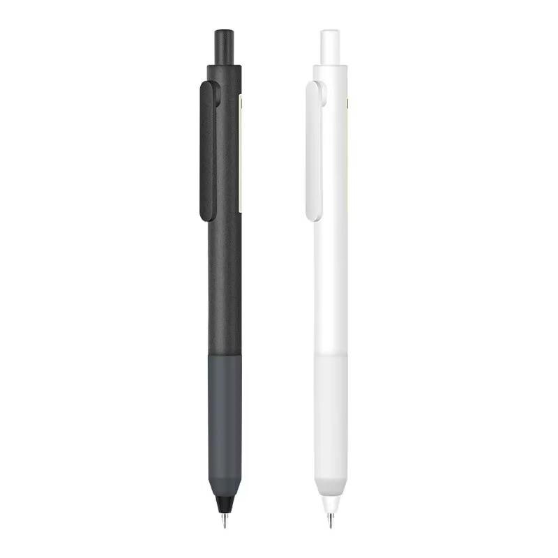 New 0.5Mm Gel Pen Set Retractable Press Bullet Signature Ballpoint Pens Black For School Office Writing Promotion Pen Stationer