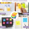 YISAN Sticky Notes 3x3 Inch, Bright Colors,12 Pads Self-Stick Pad,50 Sheet/Pad for Office,Home,71136