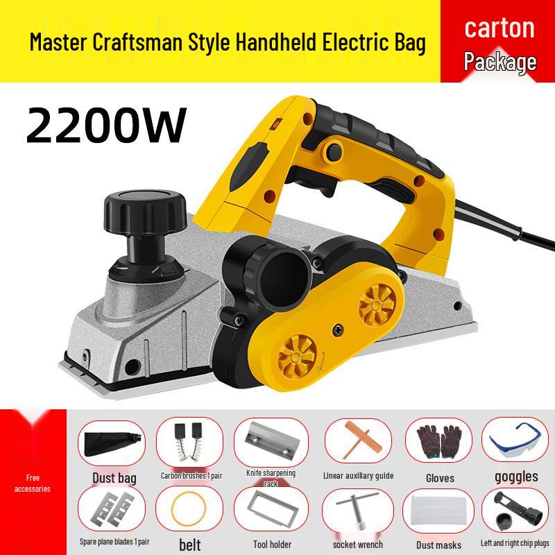 Compact Multi-Functional Electric Woodworking Planer & Thicknesser with Vegetable Cutting Board Feature