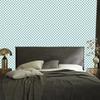 Checkerboard Wallpaper Turquoise, White and Light Gray 50x1000