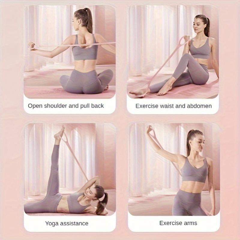 1pc Yoga Resistance Band, 8-String Pull-Up Bar, Multifunctional Elastic Fitness Strap, Suitable for Back, Waist and Arm Workouts