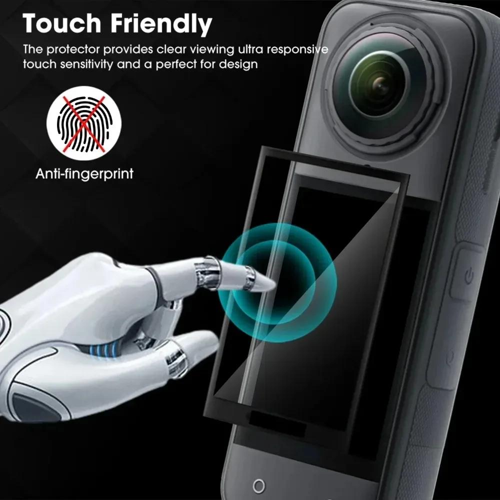 Screen Protectors for Insta360 X5 3D Curved Anti-Scrach Tempered Glass Protective Film for Insta360 one X5 Action Video Cameras