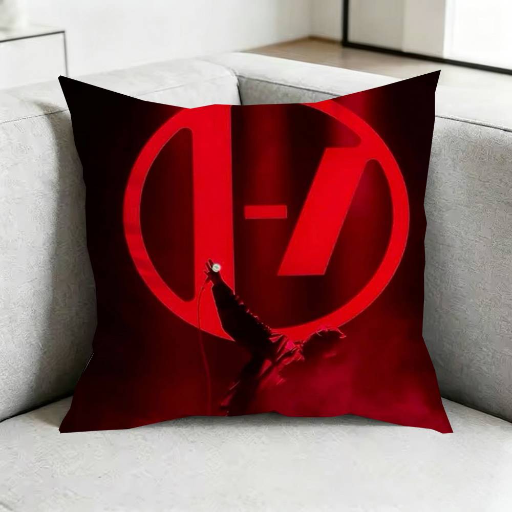 T-Twenty One Pilots BAND Pillow Case Square Double-Sided Sofa Cushion Cover Bedroom Bedside Pillow Gift