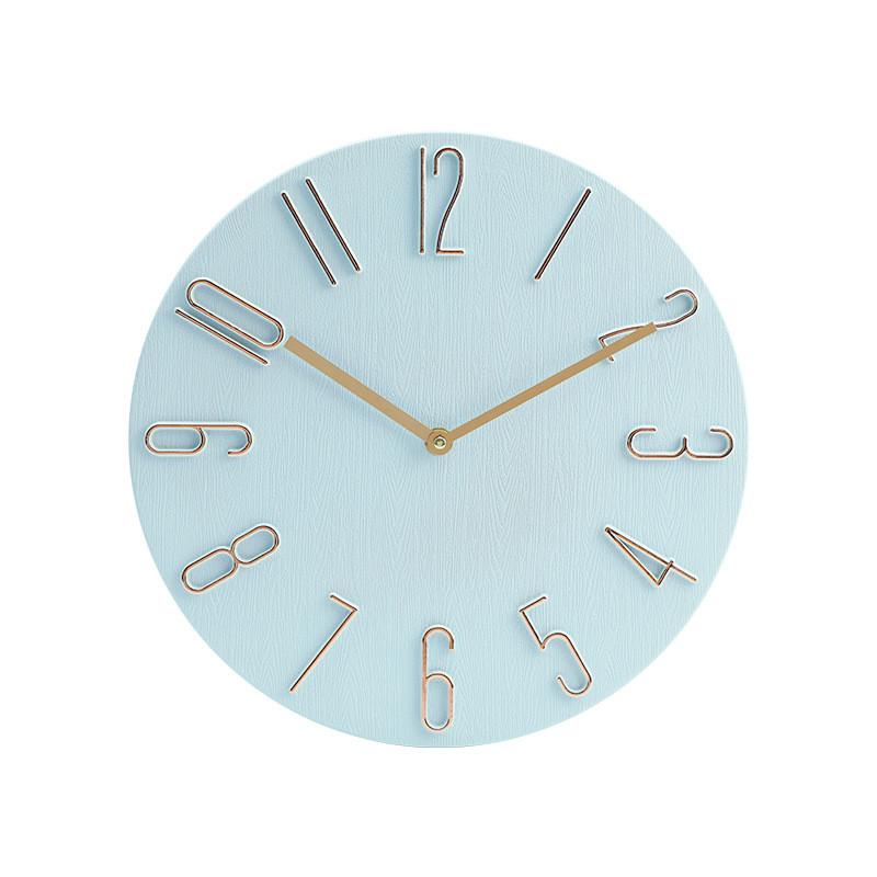 Modern Wall Clock With Silent Sweep Motion For Living Room Decor