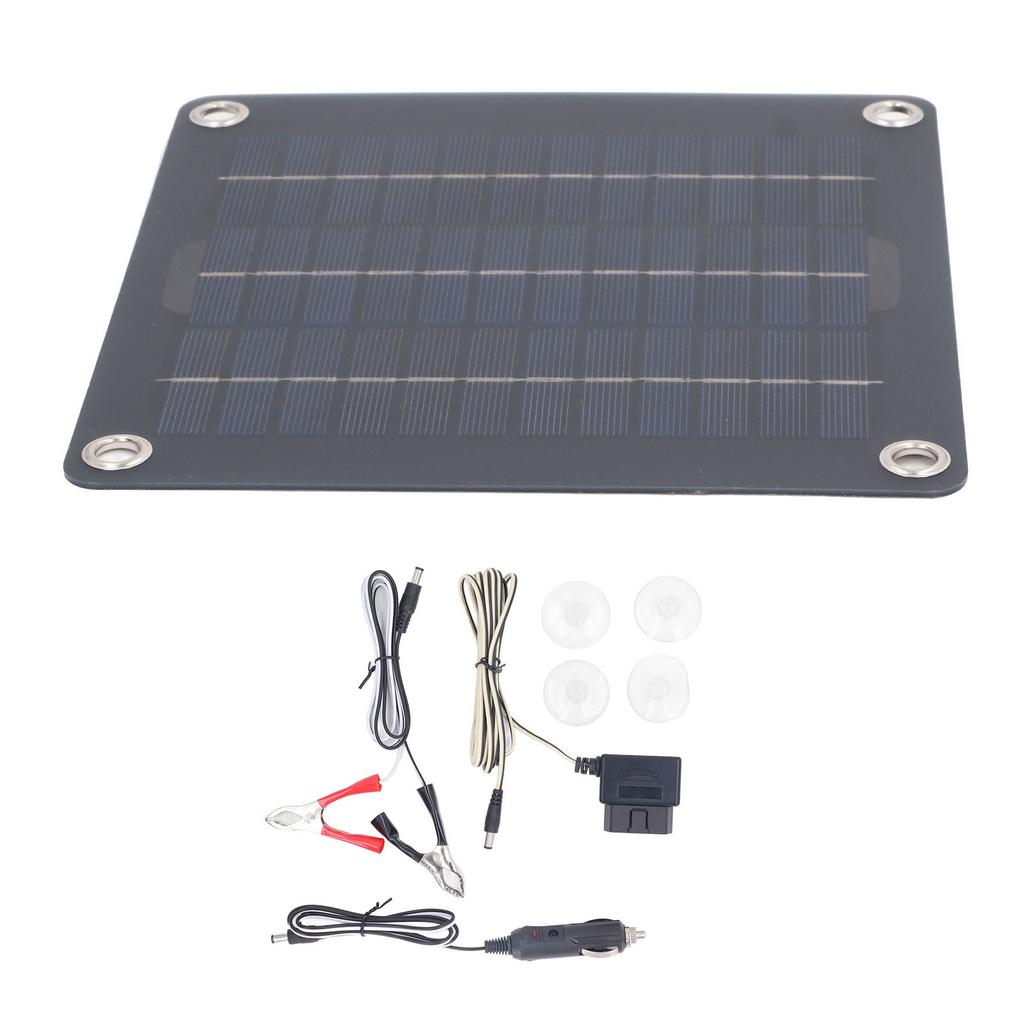 Solarladegerät-Kit 12V 18V Ausgang 20W Monokristallin Batterieerhaltungsladegerät für Wohnmobil Auto Boot