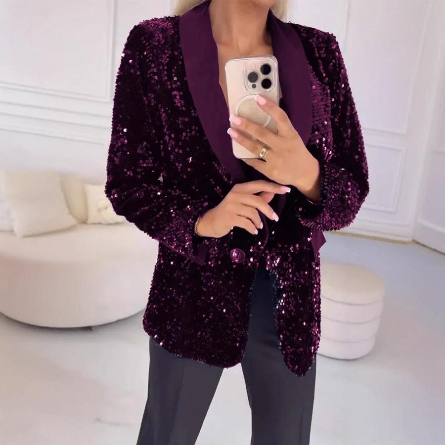 New  Autumn/Winter Casual Fashion Shiny Padded Jacket