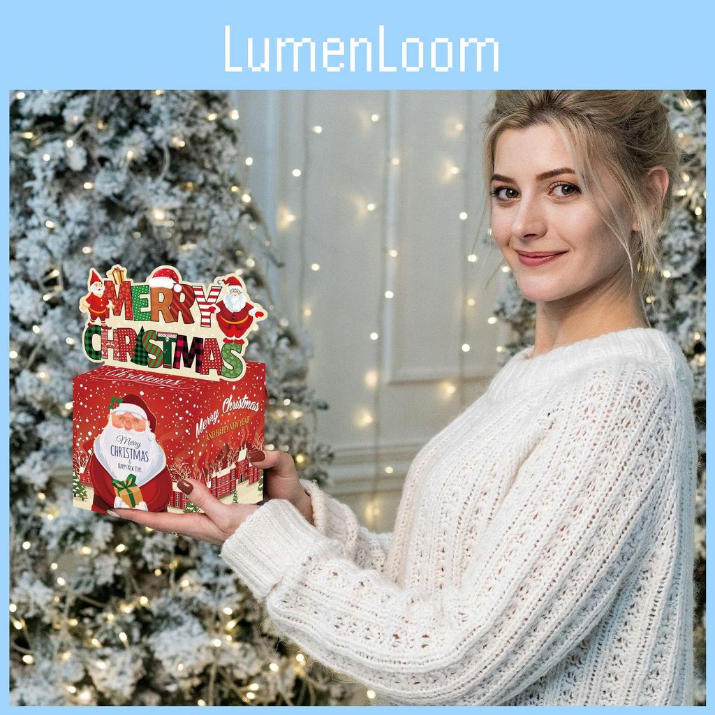 Claus Holiday Santa Coin Bank Red Gradient Material Christmas Celebrations Gifts