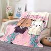 Schattige Bubu en Dudu Serie Deken Cartoon Print Kinderen Warm Flanel Zacht Comfortabel Huis Reizen Deken Bed Deken Verjaardagscadeau