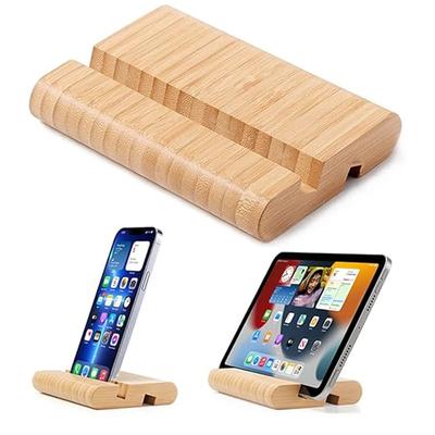 1 ks Dřevěný držák na mobilní telefon Dřevěný držák na mobilní telefon Dřevěná základna Stolní líný držák na mobilní telefon/tablet Pro iPhone iPad Laptop Samsung