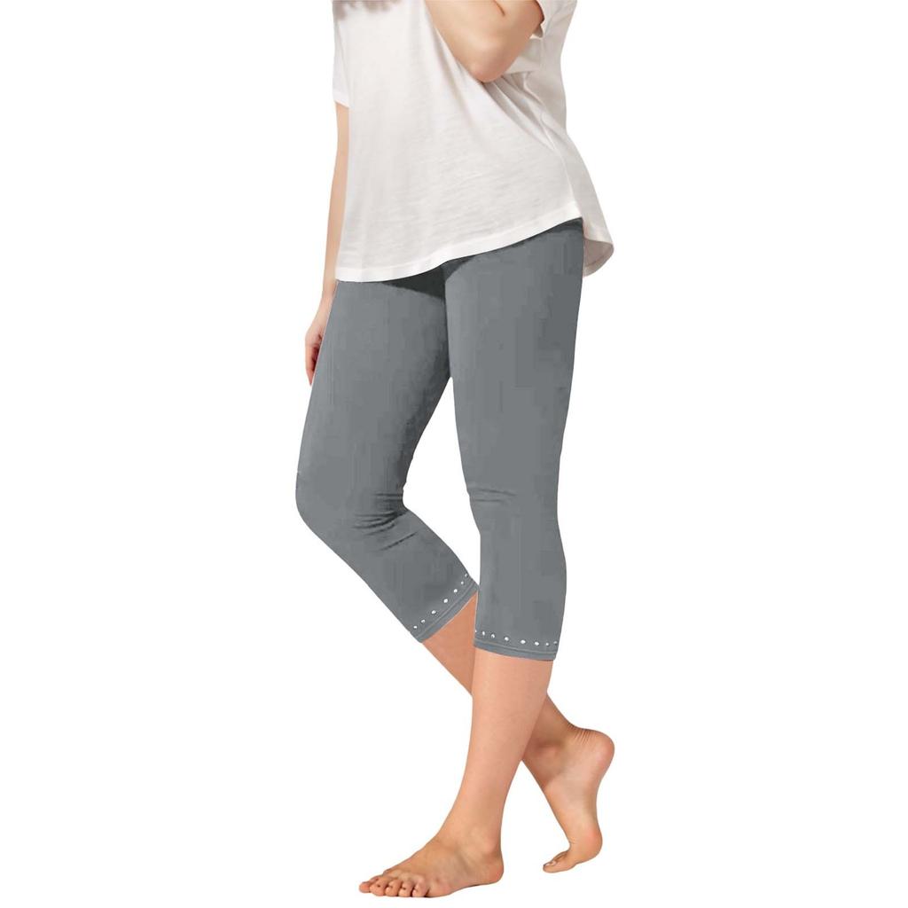 Kinder Modische Einfarbige Niedliche Mädchen Lässige Sport Yoga Hosen Cropped Hosen Leggings