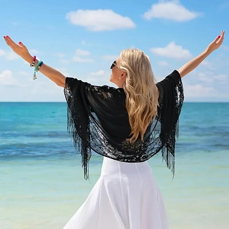 Women's Scarf Classic Hollow Lace Scarf Bridesmaids Evening Dress Shawl Wedding Dress Ball Shawl Women