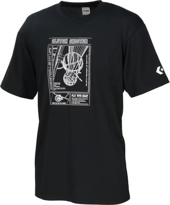 Basketball Short Sleeve Shirt Printed CB251362 Black X White T-Shirt