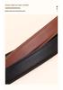 Women's Red Cowhide Leather Belt with Square Buckle - Trendy Decorative Waist Cincher