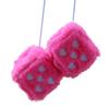 Dice Car Ornament, Autophagy Dice - 1 Pair Plush Car Interior Dice | Soft